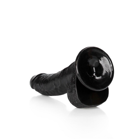 ИЗОГНУТЫЙ РЕАЛИСТИЧНЫЙ ФАЛЛОИМИТАТОР С ШАРИКАМИ И ПРИСОСКОЙ - 8 / 20,5 СМ