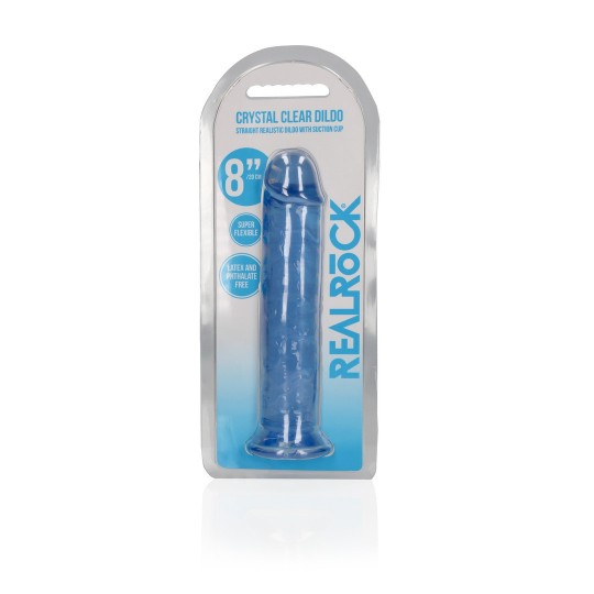 STRAIGHT REALISTIC DILDO WITH SUCTION CUP - 8' / 20
