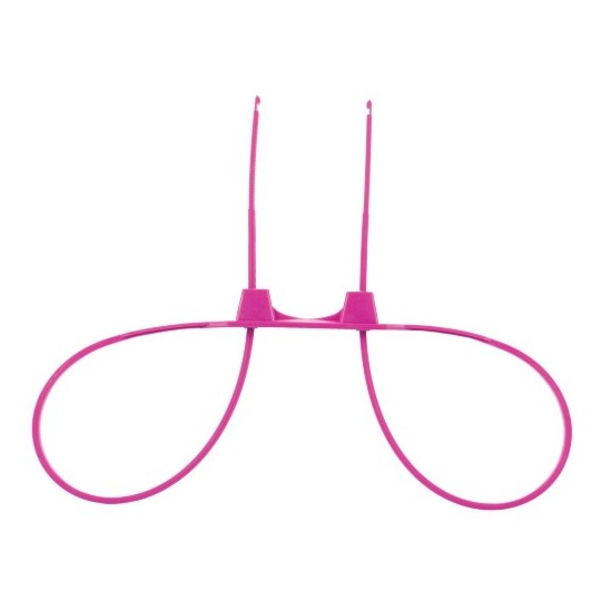 DISPOSABLE OUCH! ZIP TIE CUFFS PINK