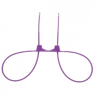 DISPOSABLE OUCH! ZIP TIE CUFFS PURPLE