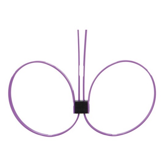 ESPOSAS DESECHABLES DE PLÁSTICO OUCH! ZIP TIE CUFFS EXTENDED MORADAS