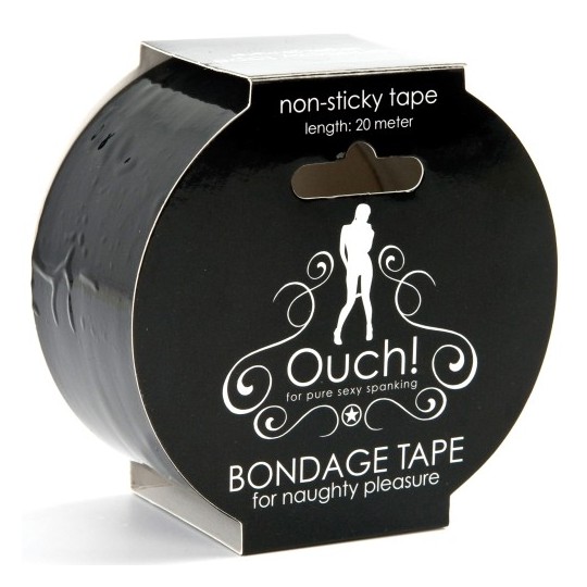 FITA OUCH! BONDAGE TAPE PRETA