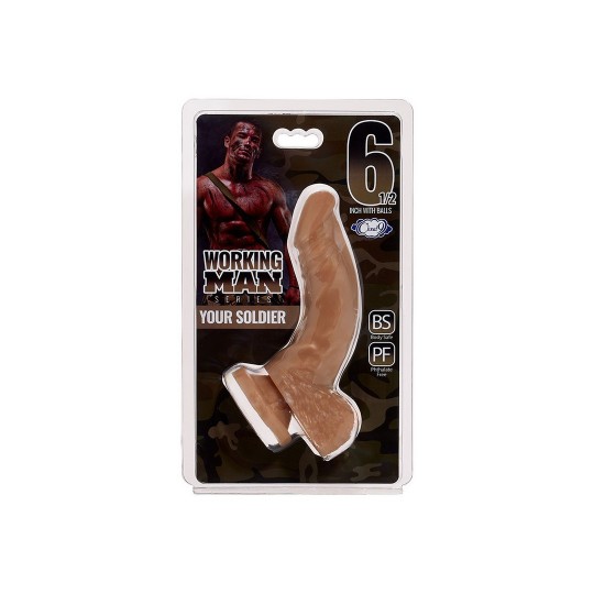 WORKING MAN YOUR SOLDIER DILDO 6.5' 16,5 CM