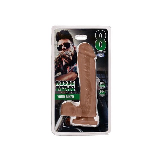 DILDO WORKING MAN YOUR BIKER 8' 20 CM
