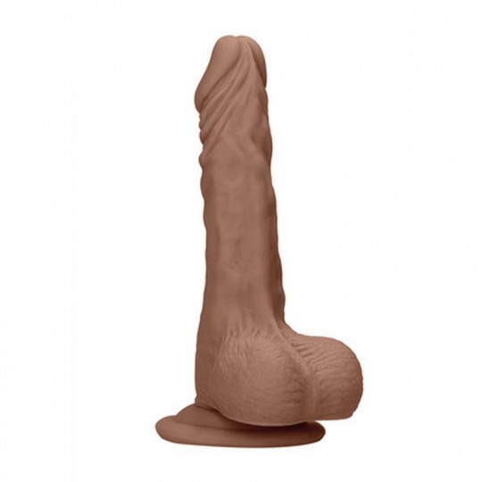 DILDO CON TESTÍCULOS TAN 7 / 17 CM REALROCK