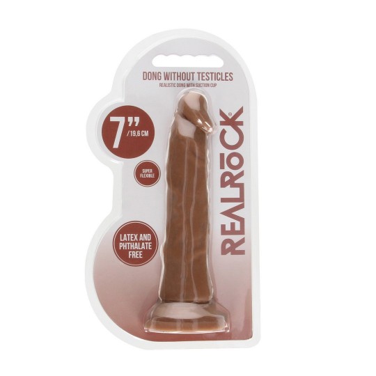 DILDO SEM TESTÍCULOS TAN 7 / 17 CM REALROCK