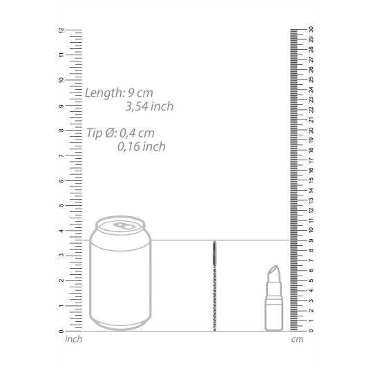 METAL BEGINNERS PENIS PLUG - 0.2 / 4 MM