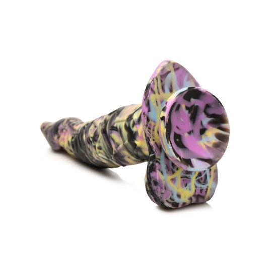 МОНСТР ЦИКЛОП - СИЛИКОНОВЫЙ ФАЛЛОИМИТАТОР - ЖЕЛТЫЙ/ПУРПУРНЫЙ/ЧЕРНЫЙ