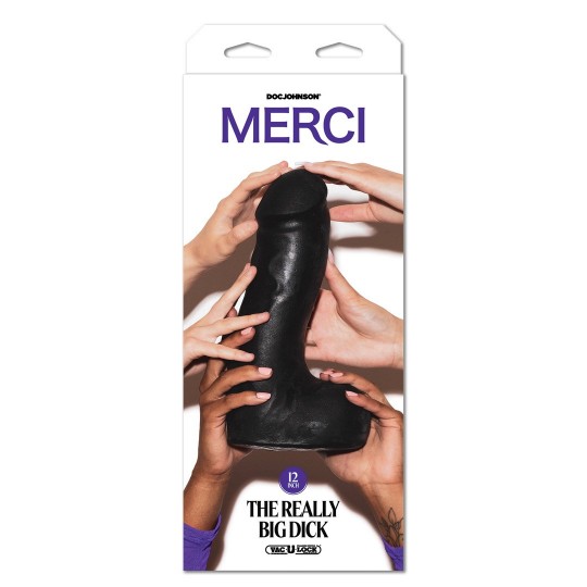 ДЕЙСТВИТЕЛЬНО БОЛЬШОЙ ЧЛЕН - 12 / 30 СМ - ЧЕРНЫЙ