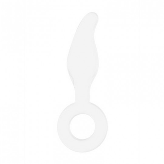 GRIPPER - GLASS DILDO WITH RING
