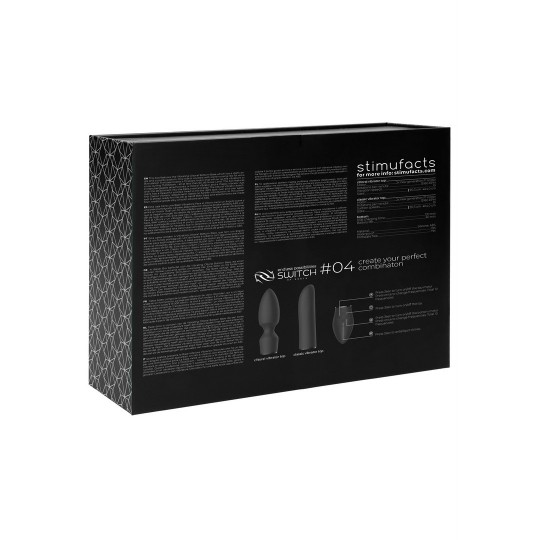 НАБОР ДЛЯ УДОВОЛЬСТВИЯ №4 - ВИБРАТОР С РАЗЛИЧНЫМИ НАСАДКАМИ