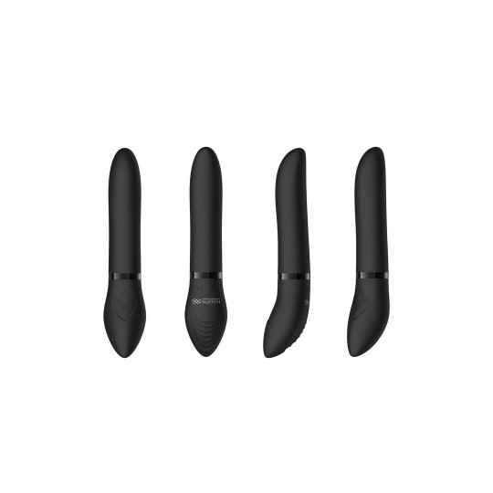 PLEASURE KIT #4 - VIBRATOR WITH DIFFERENT ATTACHMENTS