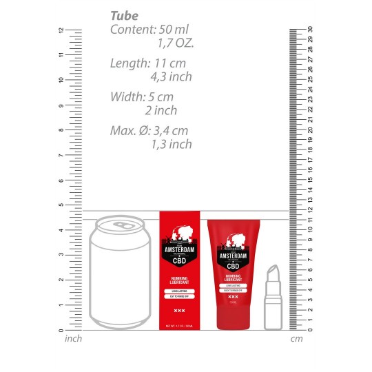 ORIGINAL CBD FROM AMSTERDAM - NUMBING LUBRICANT - 2 FL OZ / 50 ML