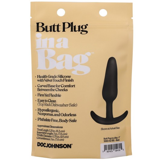 BUTT PLUG - 3' / 8 CM