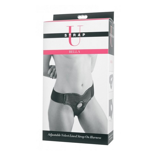 BELLA - РЕГУЛИРУЕМЫЙ БАРХАТНЫЙ ФАЛЛОИМИТАТОР СО СТРАПОНОМ