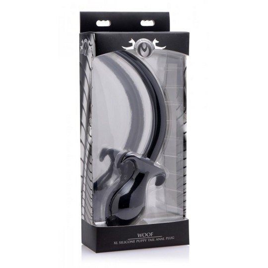 WOOF XL - СИЛИКОНОВАЯ ПРОБКА ДЛЯ ПОПЫ С ХВОСТОМ ЩЕНКА
