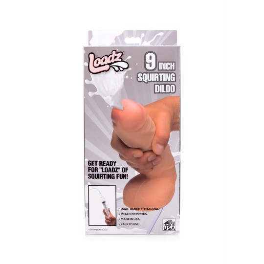 REALISTIC DUAL DENSITY SQUIRTING DILDO - 7 / 18 CM