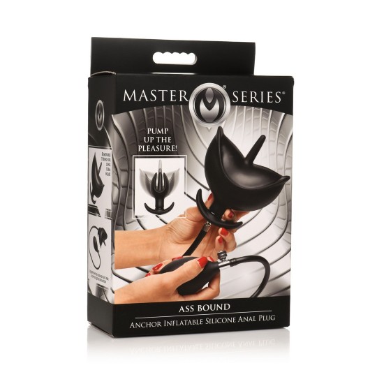 ПЛОХОЙ БУЙ ЯКОРЬ - НАДУВНАЯ СИЛИКОНОВАЯ АНАЛЬНАЯ ПРОБКА - ЧЕРНЫЙ