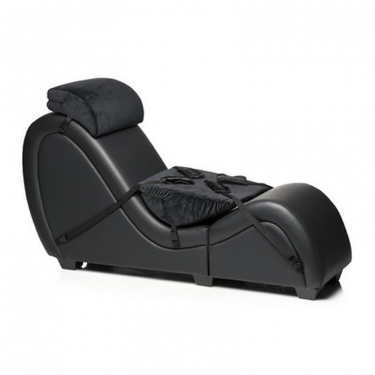 ШЕЗЛОНГ ДЛЯ ИЗВРАЩЕННОГО СЕКСА С ПОДУШКАМИ ЛЮБВИ - ЧЕРНЫЙ