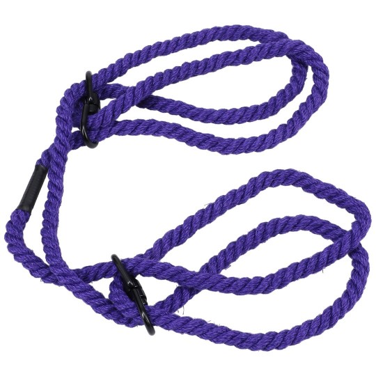 RESTRAIN - 6MM HEMP WRIST OR ANKLE CUFFS - PURPLE