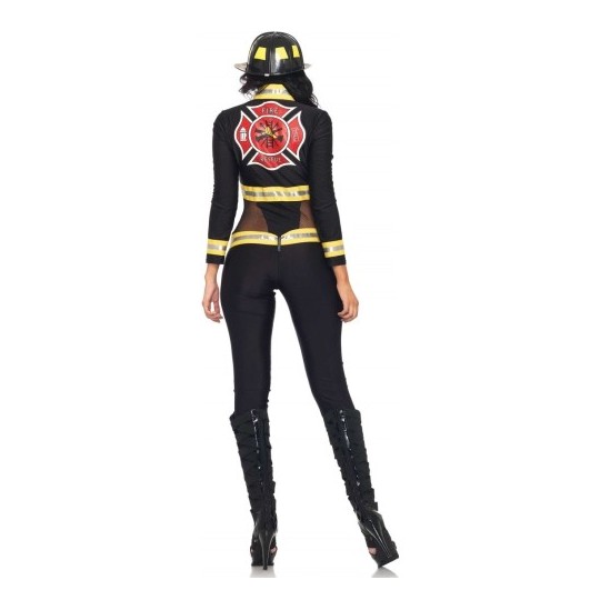 DISFRAZ DE BOMBERA RED BLAZE FIREFIGHTER