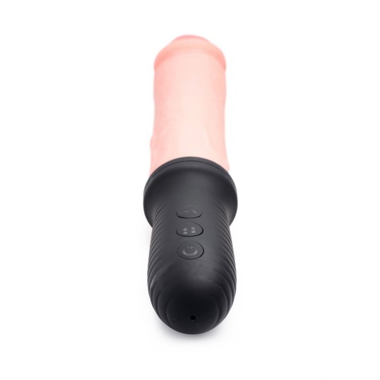 AUTO POUNDER - VIBRATING AND THRUSTING DILDO WITH HANDLE