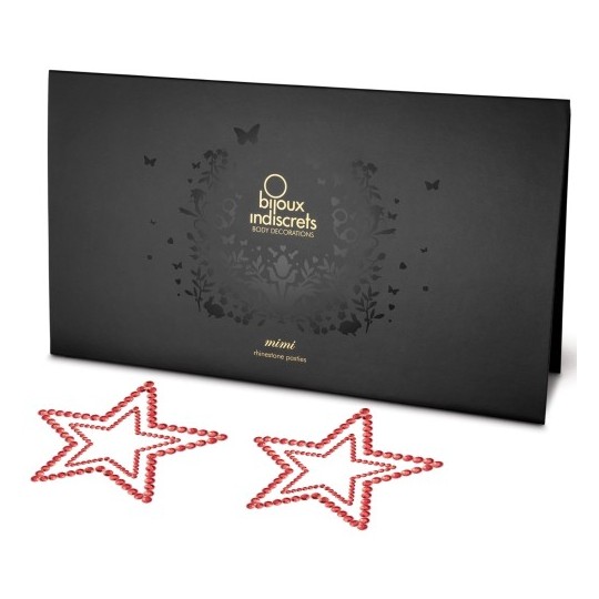 MIMI STAR NIPPLE COVERS BIJOUX INDISCRETS RED