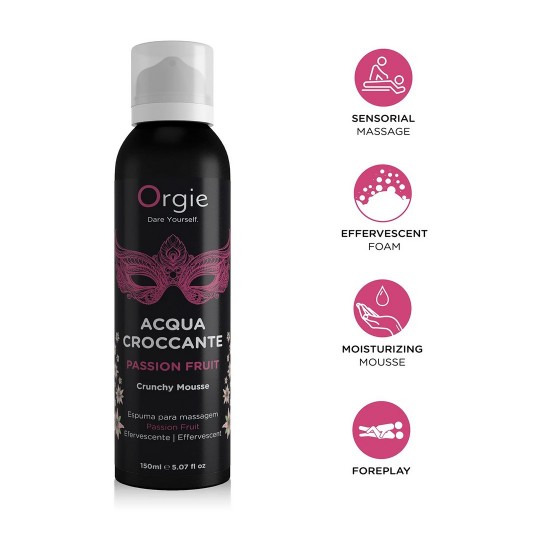 MASSAGESCHAUM CRACKELING ACQUA CROCCANTE MARACUJA 150ML ORGIE