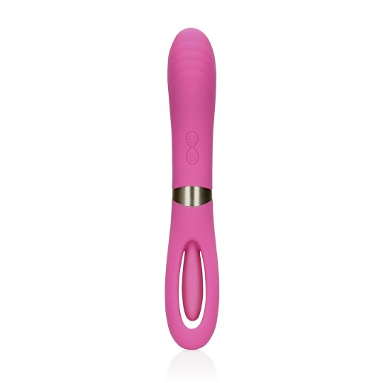 DOUBLE-SIDED FLAPPING AND G-SPOT VIBRATOR - EXUBERANT PINK