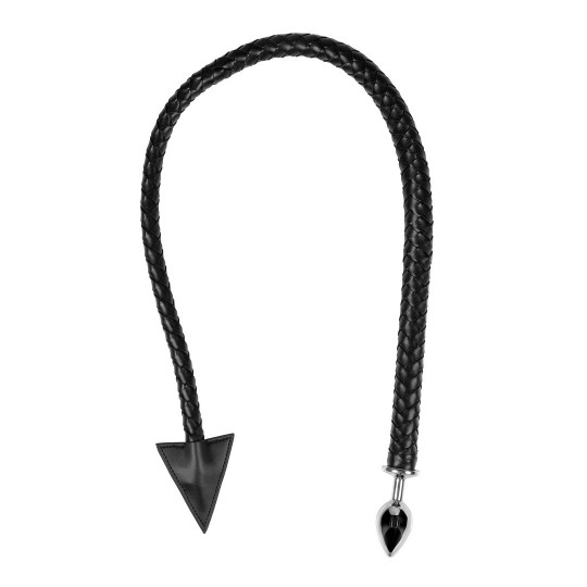 PLUG ANALE IN METALLO DEVIL&#039;S TAIL NERO OUCH!