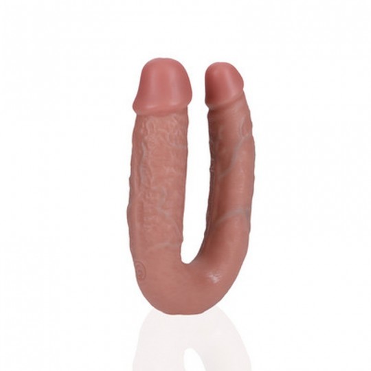 U SHAPED DOUBLE DILDO 5 / 12,7 CM - FLESH