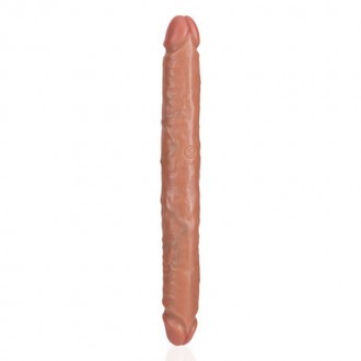 SLIM DOUBLE ENDED DONG 12 / 30,5 CM - TAN
