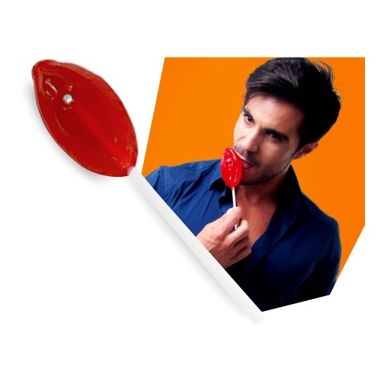 GUMMY LOLLIPOP WITH PUSSY SHAPE