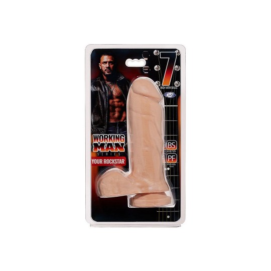 DILDO REALISTA WORKING MAN YOUR ROCK STAR 7' 18 CM CLOUD 9