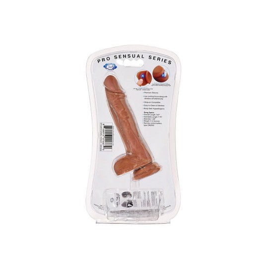 VIBRADOR REALISTA COM COMANDO PRO SENSUAL SWIRL THRUST  7 /18 CM