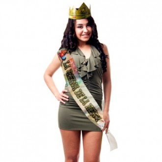PARTY BAND AND CROWN “THE QUEEN OF THE PARTY” IN SPANISH