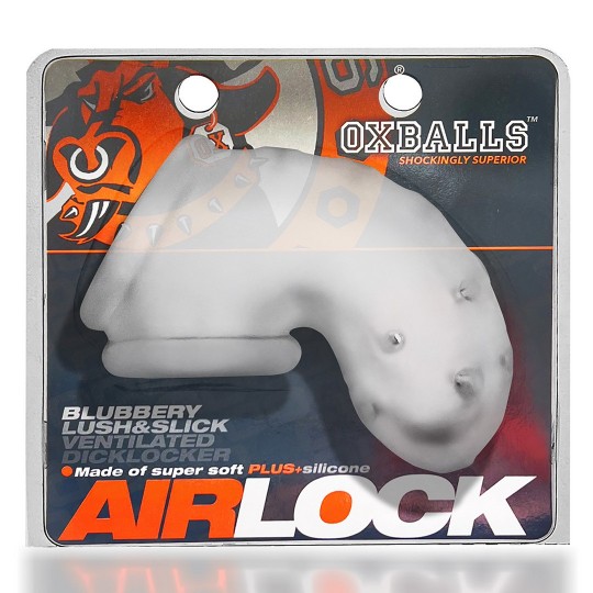 AIRLOCK - AIR-LITE VENTED CHASTITY - CLEAR ICE