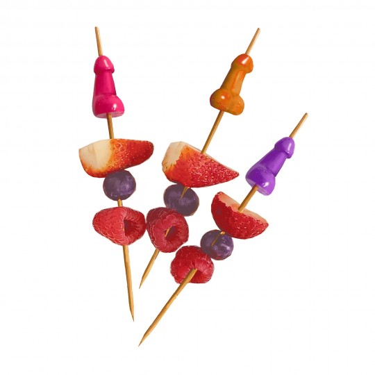 LITTLE GENIE PRODUCTIONS SUPER FUN PENIS - HOR D&#039;OEUVRE&#039;S PICKS - SET OF 6