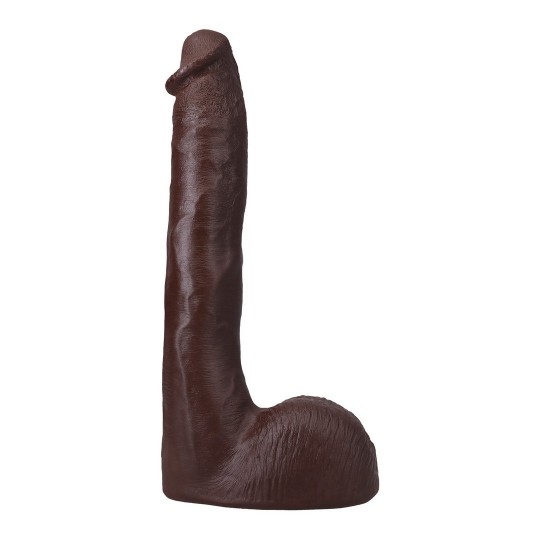 GODE RÉALISTE ULTRASKYN PRESSURE - 10\&quot; / 25 CM - CHOCOLATE DOC JOHNSON