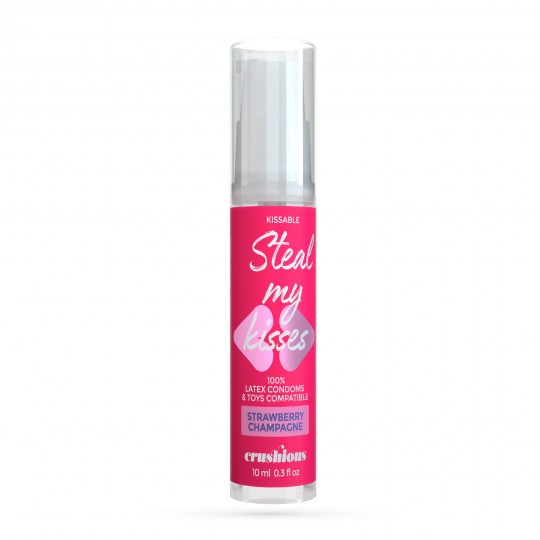 CRUSHIOUS STEAL MY KISSES STRAWBERRY CHAMPAGNE FLAVOUR LUBRICANT GEL 10ML