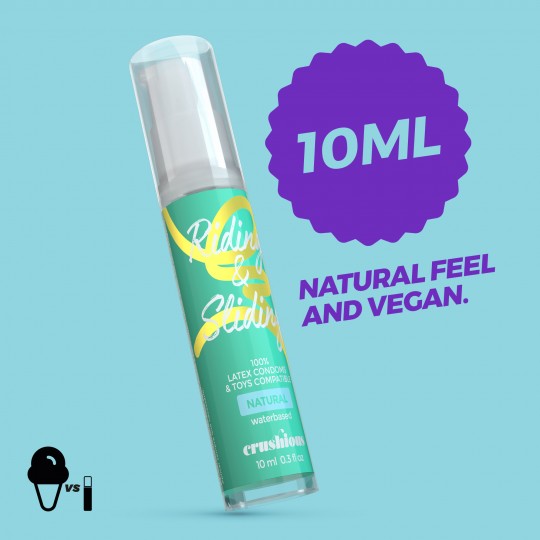 GEL LUBRICANTE RIDING &amp; SLIDING DE BASE AGUA CRUSHIOUS 10ML