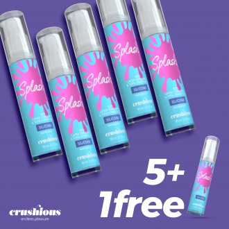 5 + 1 FREE CRUSHIOUS SPLASH SILICONE LUBRICANT GEL 10ML