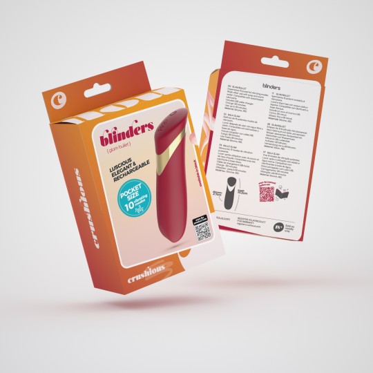 BLINDERS VIBROMASSEUR BULLET RECHARGEABLE ROUGE CRUSHIOUS