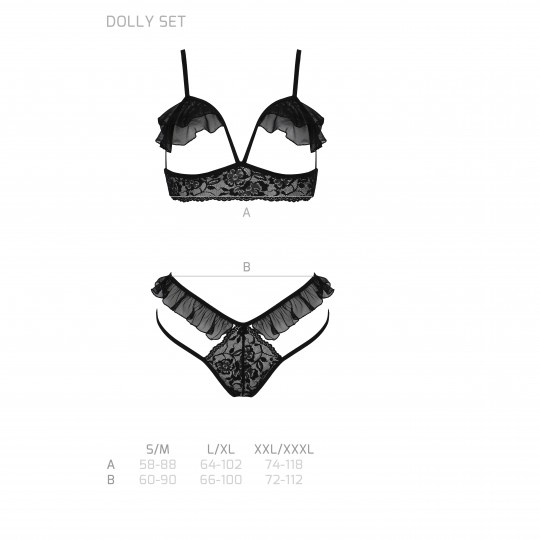 ENSEMBLE 2 PIÈCES DOLLY NOIR EROTIC LINE PASSION