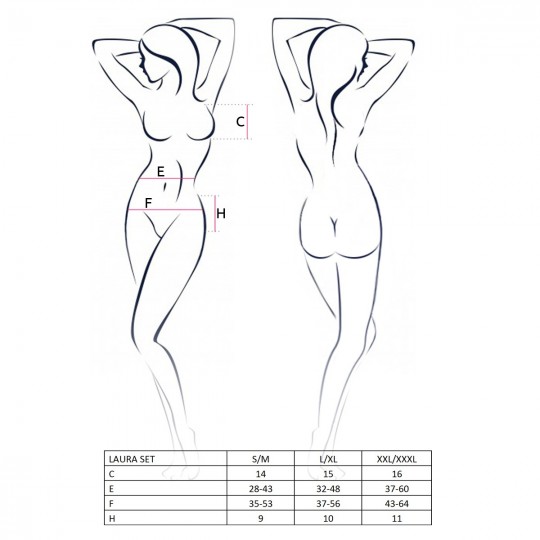 КОМПЛЕКТ LAURA ЧЕРНЫЙ - СТРАСТЬ