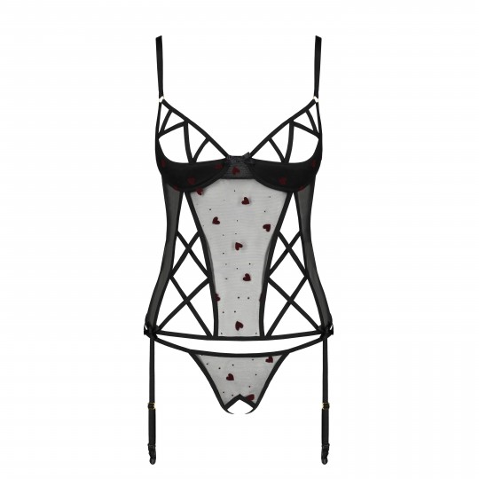 LOVELIA CORSET BLACK  - PASSION