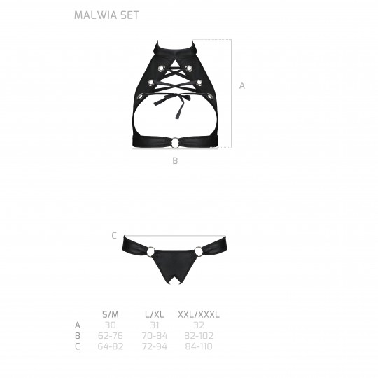 PASSION MALWIA SET 2 PIECE BLACK