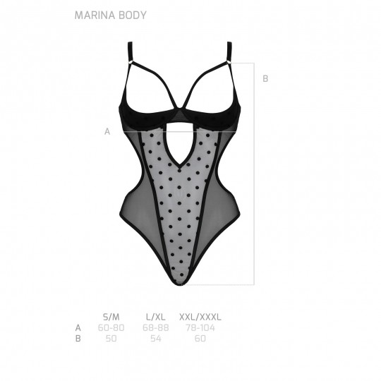 BODY MARINA NEGRO DEVIL COLLECTION PASSION
