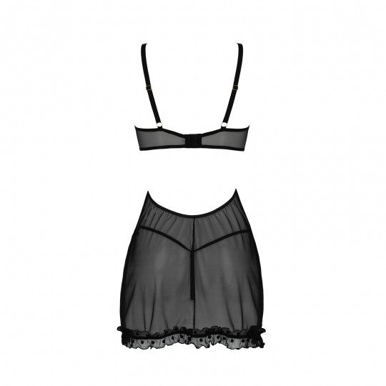MARINA CHEMISE BLACK  - PASSION