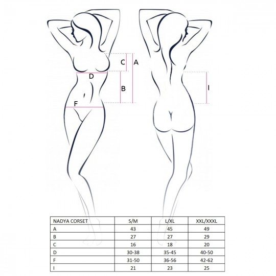 CORSET ET STRING NADYA NOIR PASSION